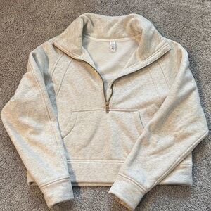 Cozy Gray Half-Zip Sweater